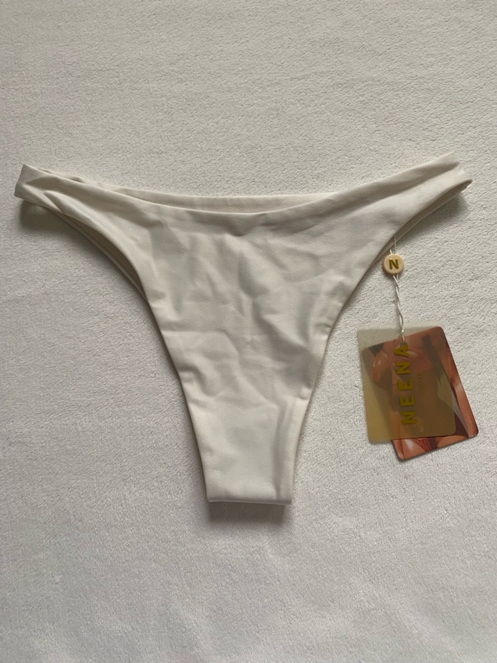 NEENA SWIM White Bikini Bottom